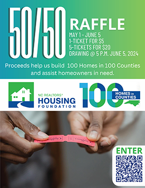 NCRHF 50/50 Raffle flyer