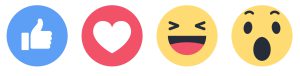 Facebook Reaction icons