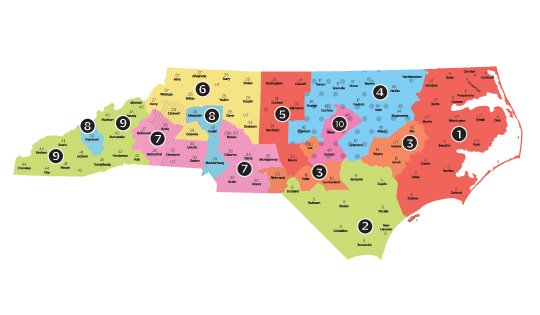 featured image: NC REALTORS® Regional Map