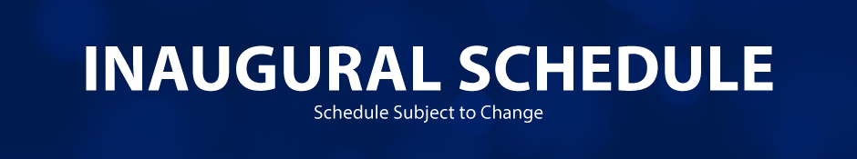 Inaugural Schedule Title Bar